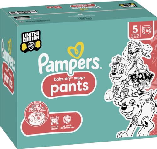(-20%) Pampers Baby-Dry Pants Paw Patrol Größe 5, 160 Windeln, 11kg-17kg