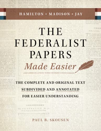 The Federalist Papers Made Easier book cover