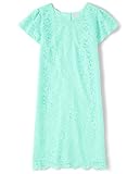 The Children's Place,Family Matching Dresses, Mommy and Me,Girls,Aqua Lace,Small