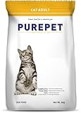 PUREPET Sea Food Adult Cat Food, Taurine for Healthy Heart, Healthy Skin and Beautiful Coat, Suitable for All Breed Sizes, allergen-Free - (6 Kg/211.6 Ounce)