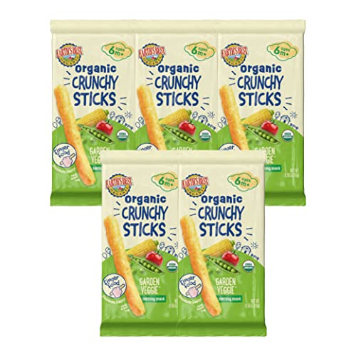 Earths Best Organic Garden Veggie Crunchy Sticks 5-Pack