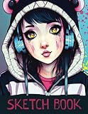 Sketch Book: Anime Manga Sketch Book For Teen Girls For Drawing And Sketching.