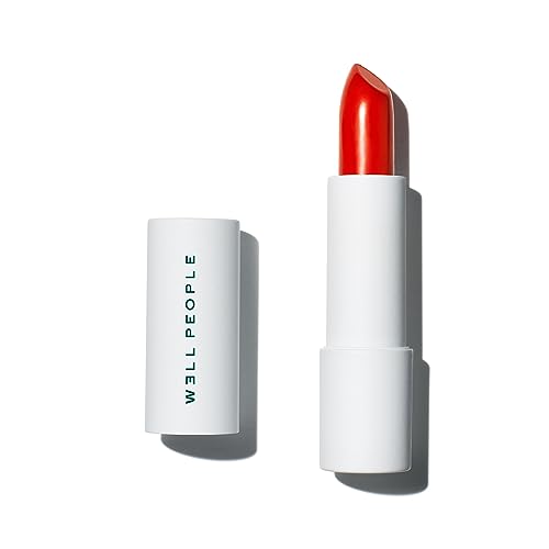 Well People Optimist Lipstick, Hydrating, High-Pigment Lipstick For Long-Lasting Color, Nourishes Lips, Satin Finish, Vegan & Cruelty-free, Brave