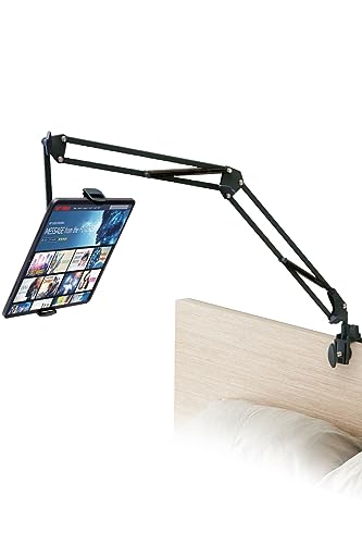 エレコム タブレットスタンド アームスタンド iPadスタンド Fire HD 10 Fire HD 8 スマホ/iPhoneスタンド ベッドサイド取付可能 寝ながら 360度回転 Zアーム型 4.6~11インチ対応 ブラック TBWDSZARMBEDBK