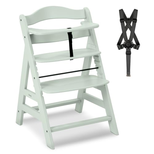 (-27%) hauck Alpha+ Holz Hochstuhl Baby mitwachsend ab 6 Monaten bis 90 kg, Mint