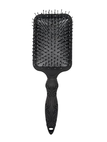 Amazon Basics Paddle Brush for Hair, Gentle Detangling