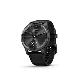 Garmin vivomove Trend Hybrid Smartwatch — Dynamic Watch Hands, Touchscreen Display, Long-Lasting Battery, Black