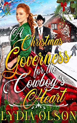 A Christmas Governess for the Cowboy's Heart book cover