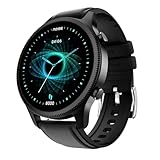 NoiseFit Halo 143 AMOLED Display Bluetooth Calling Round Dial Smart Watch Premium Metallic Build Always on Display Smart Gesture Control 100 Sports Modes Classic Black