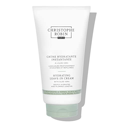 Christophe Robin Hydrating Leave-In Cream 150ml – Lightweight Moisturizing Treatment for Dry & Frizzy Hair – Detangles, Smooths & Enhances Shine