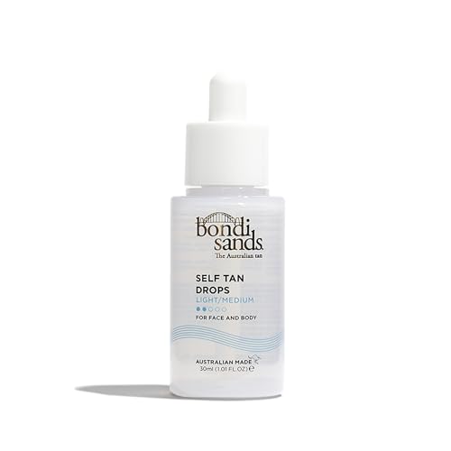 🔥 STARKER PREIS (-65%) Bondi Sands - Self Tan Drops Light/Medium - Selbstbräuner für Gesicht und Körper in Tropfen, individuell dosierbar, für eine leichte bis mittlere Bräune, 30ml
