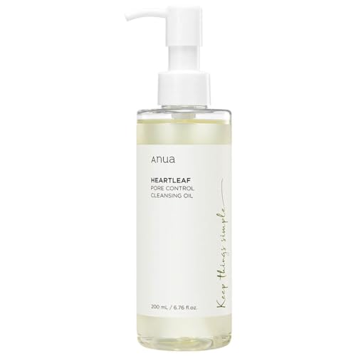 Anua Heartleaf Pore Control Cleansing Oil, Oil Cleanser for Face, Makeup Blackhead Remover, Korean Skin Care 6.76 fl oz(200ml) (original)