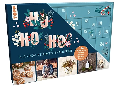 🔥 STARKER PREIS (-35%) Ho Ho Ho - Der kreative Adventskalender. 24 Projekte zum Basteln, Backen, Gärtnern und mehr. Mit Anleitungsbuch und Material