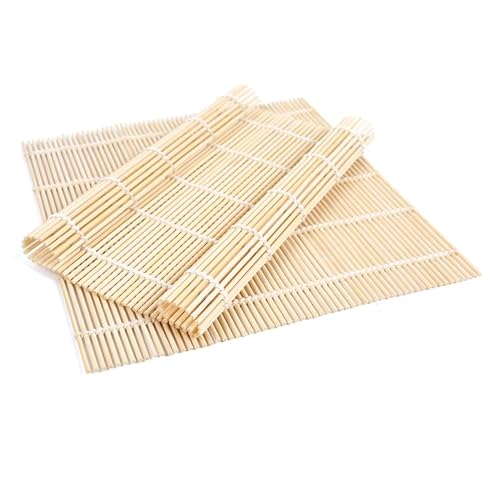 2 Pack Bamboo Sushi Rolling Mat, Sushi roll maker,Sushi making kit, Bamboo Sushi Rolling Mat,Sushi maker(9.5" x 9.6")