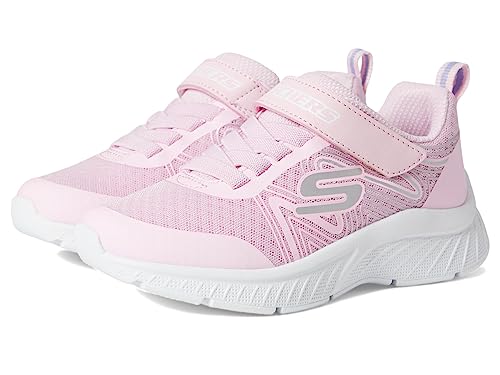 Skechers Kids Microspec Plus-Swirl Sweet Sneaker, Perwinkle/Multi, 7 US Unisex Toddler