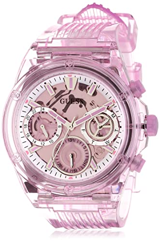 GUESS Ladies 39mm Watch - Pink Strap, dial and case