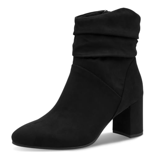 🔥 STARKER PREIS (-40%) MARCO TOZZI Damen Stiefeletten mit Blockabsatz, Schwarz (BLACK), 40 EU