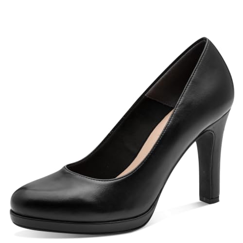 🔥 SELTEN SO GÜNSTIG (-50%) Tamaris Damen Klassische Pumps, Frauen Absatzschuhe,TOUCHit-Fußbett,hochhackige Schuhe,stoeckelschuhe,Ausgehschuhe,Black MATT,38 EU