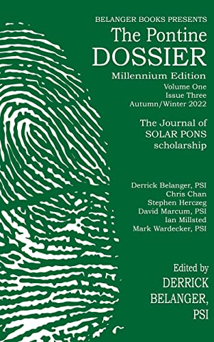 The Pontine Dossier Millennium Edition Volume One Issue Three cover
