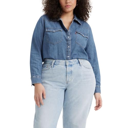 Levi's Women's Ultimate Western Shirt (Also Available, Mighty Fine, 3X-Large Plus
