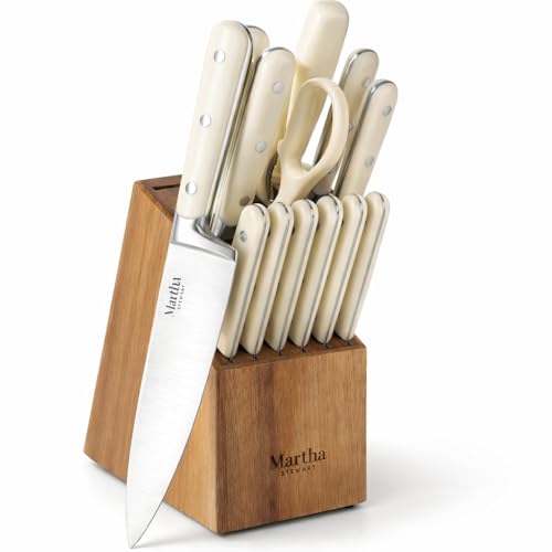 Martha Stewart Eastwalk 14 Piece High Carbon Stainless Steel Cutlery
