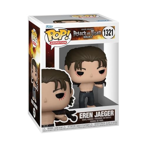 Funko Pop! Animation: Attack on Titan - Eren Jeager - Figurine en Vinyle de Collection - Idée Cadeau - Produit Officiel - Jouets pour Enfants et Adultes - Figurine modèle pour collectionneurs