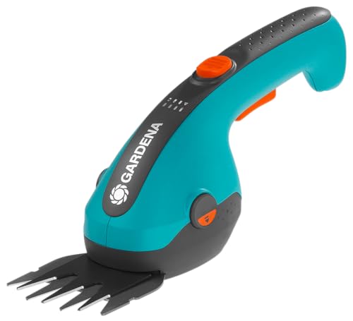 (-43%) Gardena Akku-Grasschere ClassicCut Li: Rasenkantenschere mit 8 cm Schnittbreite, Komforthandgriff mit LED-Ladezustandsanzeige, Messerwechsel ohne Werkzeug (9884-20)
