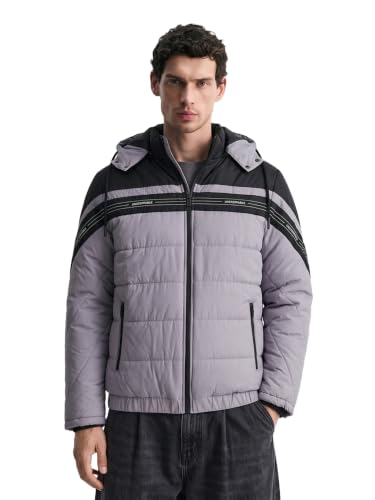 The Indian Garage Co Men's Slim Fit Solid Puffer Jackets