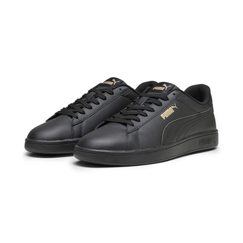 (-38%) Puma Smash 3.0 L Unisex Sneaker , Puma Black Puma Gold Puma Black, 45 EU