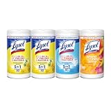 Lysol Disinfectant Wipes 80-Count Canisters 4-Pack for only $8.76 shipped
