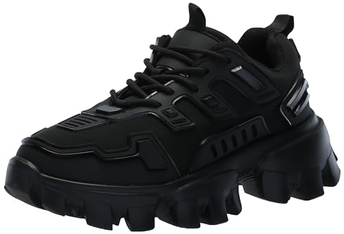 Steve Madden Men's Ponce Sneaker, Black, 9