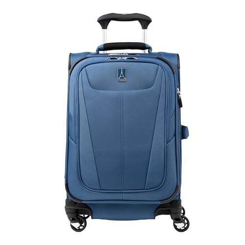 Travelpro Maxlite 5 Softside Expandable Compact Carry-On Luggage with Spinner Wheels, Lightweight, 20-Inch — Ensign Blue
