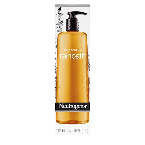Neutrogena Rainbath Cleansing Shower & Bath Gel, Daily Moisturizing Body Wash Cleanser & Shaving Gel for Men & Women, Clean-Rinsing Creamy Lather for Softer & Smoother Skin, Original Scent, 32 fl. Oz