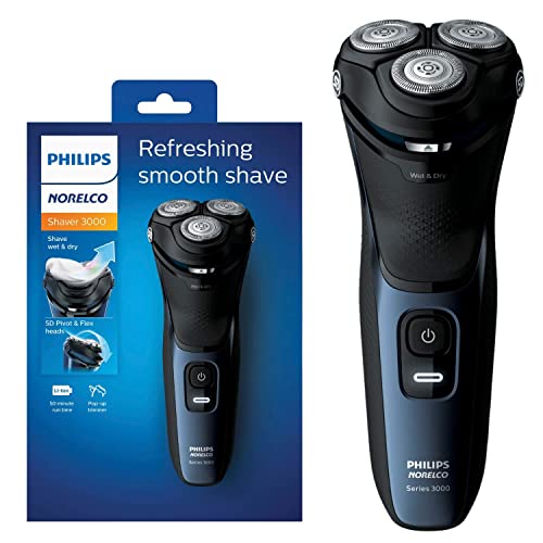 PhilipsNorelco Shaver for Men Series 3000 Rechargeable Wet/Dry Mens Electric Shavers Electric Razor for Men- Modern Ste