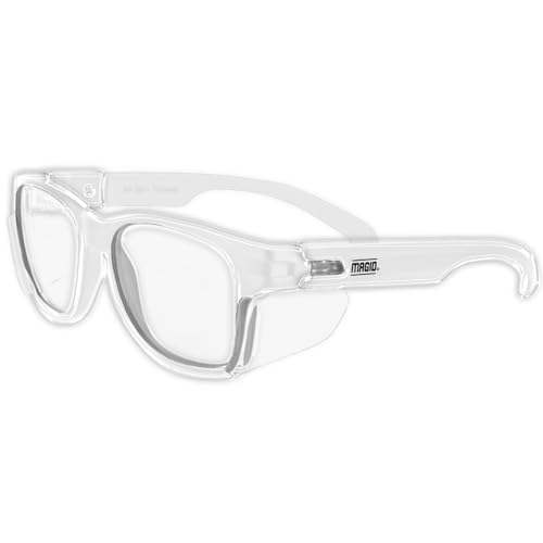 MAGID Y50 Series Performance Anti-Fog Polycarbonate Safety Glasses with Side Shields, 1 Pair, Clear Lens | Clear Frame, Y50CLAFC