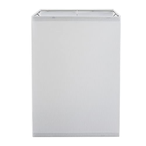 Aspen Creative 38702, Contemporary Design Collapsible Square Spider Lamp Shade, (10"+10") Top x (10"+10") Bottom x 14-1/4" Height, White Linen