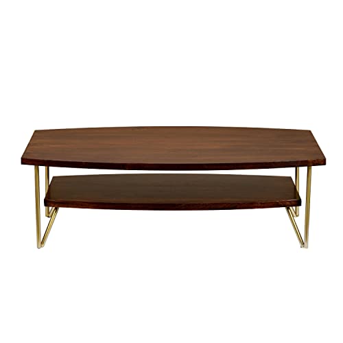 Nilkamal Alexis Solid Wood Center Table (Red Walnut)