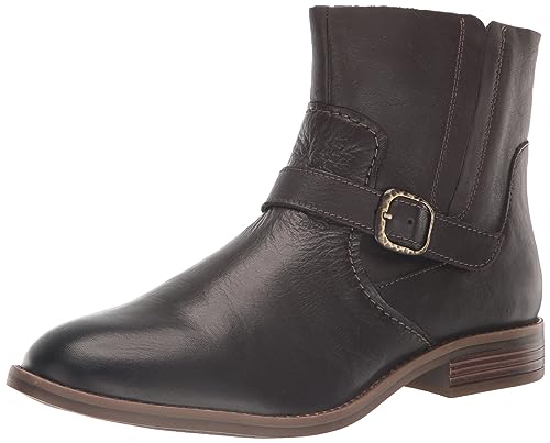Clarks Women's Camzin Loop Ankle Boot, Dark Brown Leather, 8 Medium US