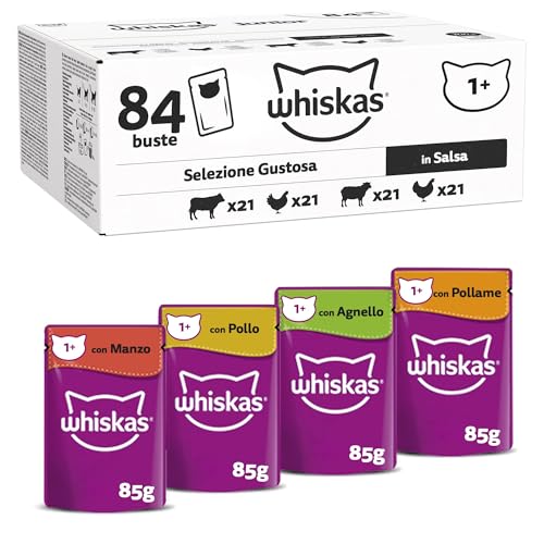 (-38%) WHISKAS Nassfutter in Sauce für Katzen 84 x 85g Klassische Auswahl