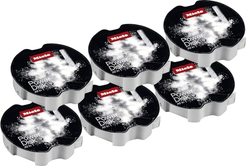 Miele PowerDisk All in 1 Dishwasher Detergent for Dishwashers with AutoDos, 6-Pack