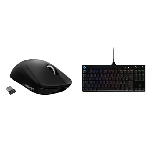 PRO X Superlight Wireless USB Gaming Mouse, Ultra Lightweight 63 g, Hero 25K Sensor, 25,