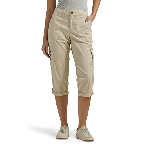 Lee Women's Ultra Lux Comfort with Flex-To-Go Cargo Capri Pant Pioneer Beige '14