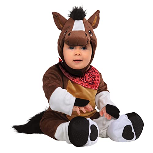 Rubies Child's Forum Giddy-up Pony Costume Jumpsuit and Headpiece, As Shown, 2T
