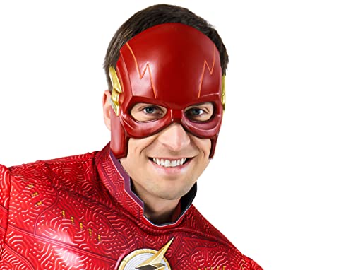 Rubies DC The Flash Movie: The Flash Half-Mask for Adults, Men's No Size