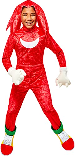 Rubies Sonic the Hedgehog: Knuckles The Echidna Costume for Kids, Boy's Medium