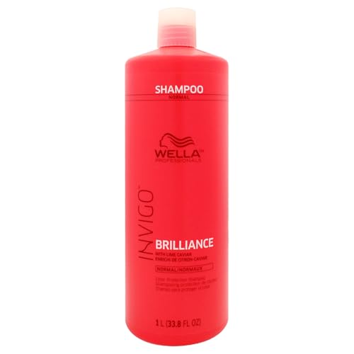 Wella Professionals Invigo Brilliance Shampoo | For Fine/Normal Colored Hair | Intense Color Protection & Maintains Vibrancy | 33.8 Fl Oz