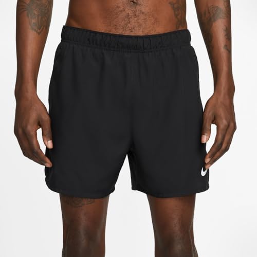 Nike Men's Inseam: 5" Challenger, Black/Black/Black/Reflective Silver, Medium