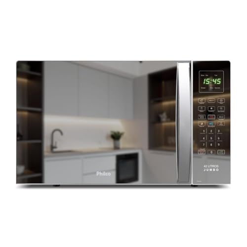 Micro-ondas Philco PMO42EB Jumbo Tira Odor 42L 1560W 127V Espelhado Branco