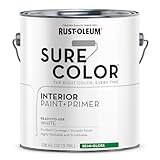 Rust-Oleum 380227 Sure Color Interior Paint + Primer, Semi-Gloss White — product image