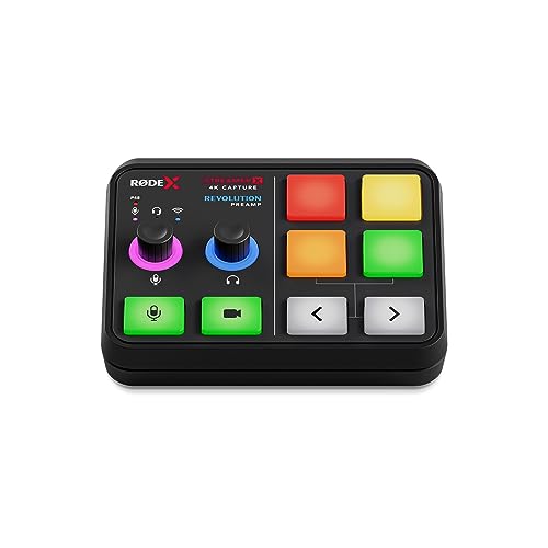 RØDE X Streamer X Professional Integrated Audio Interface and 4K Video Capture Card with XLR, HDMI and TRRS Connectivity for Streaming, Gaming and Content Creation